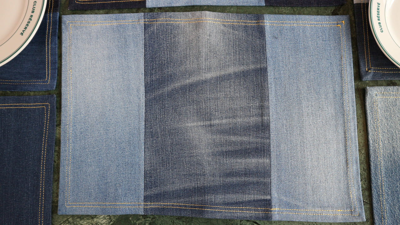 PLACEMAT - DENIM UPCYCLED #15