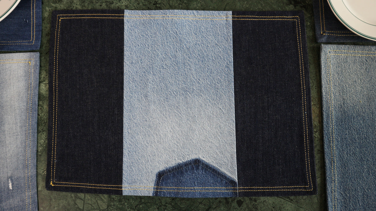 PLACEMAT - DENIM UPCYCLED #16