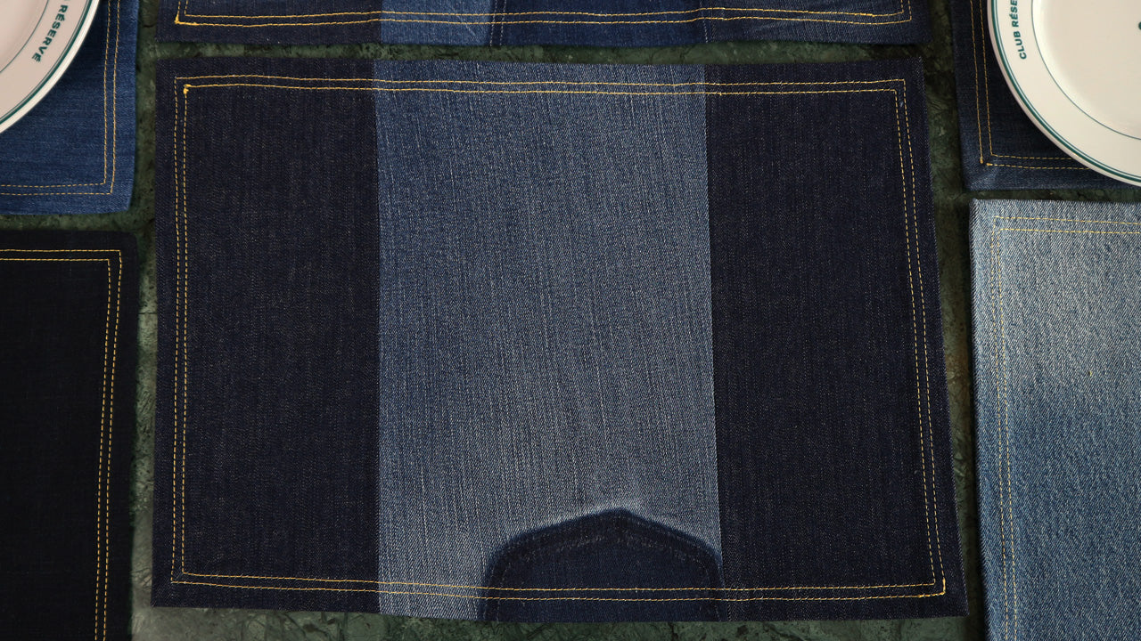 PLACEMAT - DENIM UPCYCLED #17