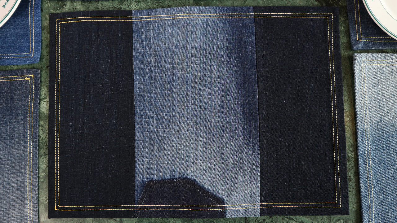 PLACEMAT - DENIM UPCYCLED #18