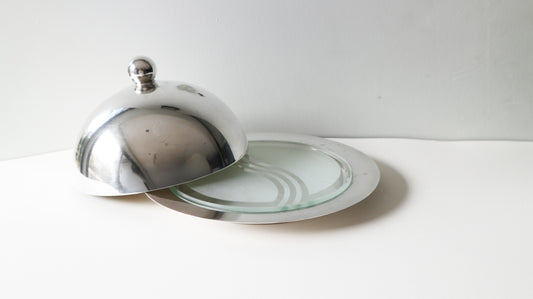 VINTAGE Silver plated Cheese Dome