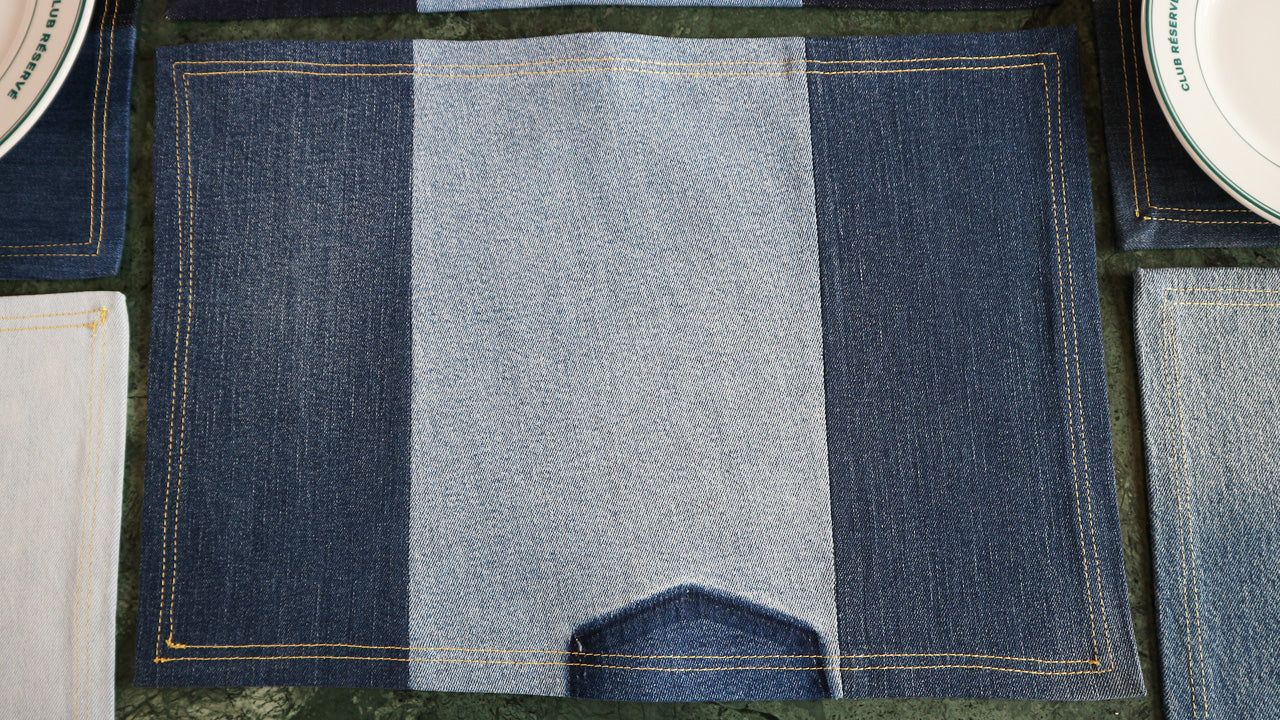 PLACEMAT - DENIM UPCYCLED #20