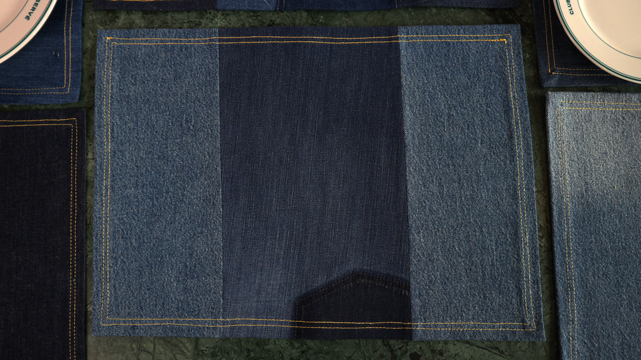 PLACEMAT - DENIM UPCYCLED #21