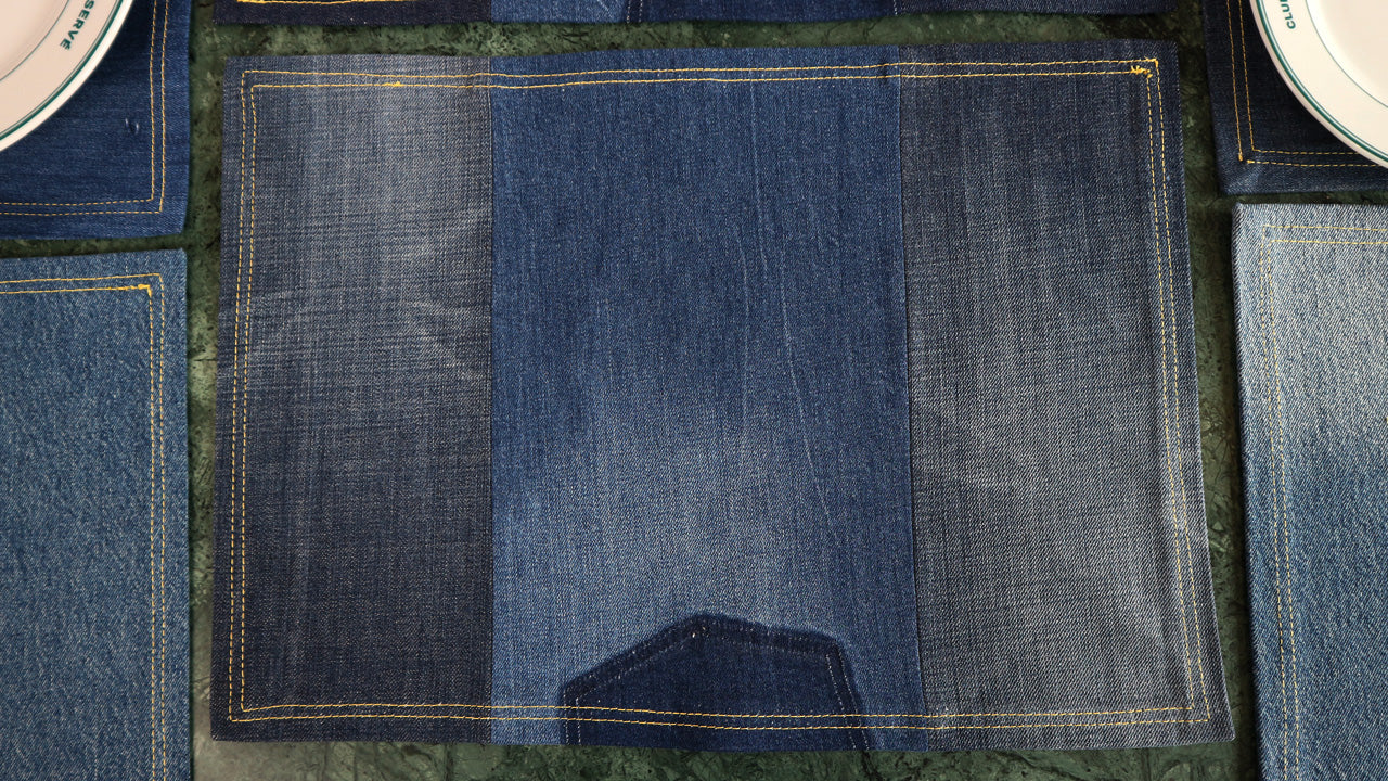 PLACEMAT - DENIM UPCYCLED #22