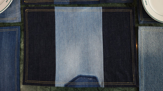 PLACEMAT - DENIM UPCYCLED #4