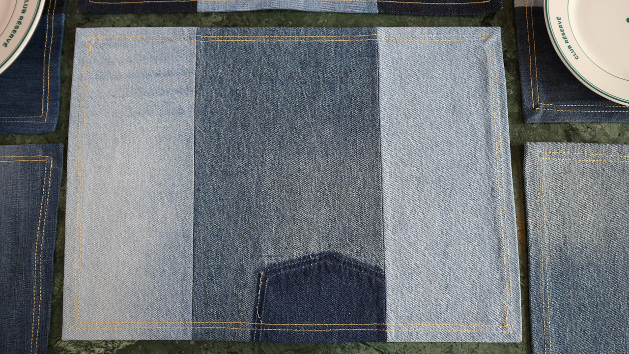 PLACEMAT - DENIM UPCYCLED #1