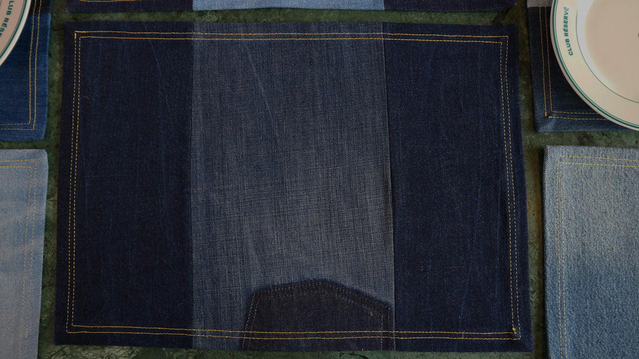 PLACEMAT - DENIM UPCYCLED #14