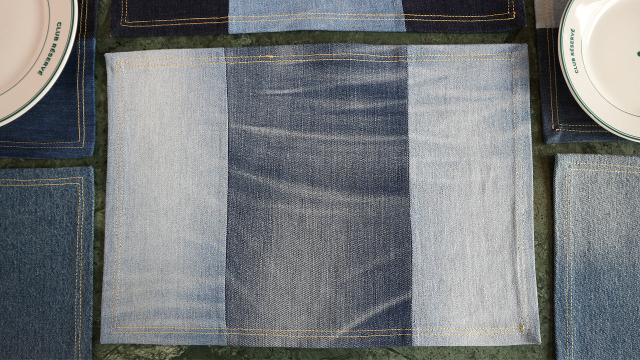 PLACEMAT - DENIM UPCYCLED #19