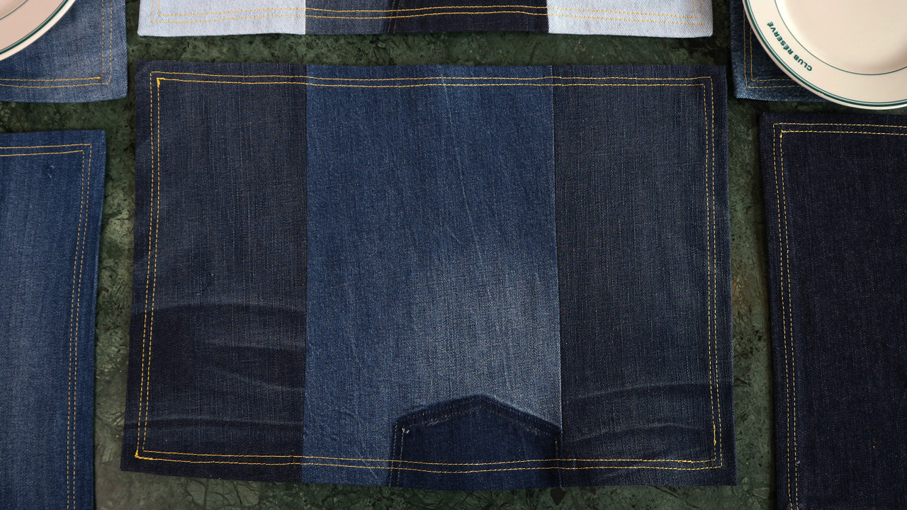 PLACEMAT - DENIM UPCYCLED #25
