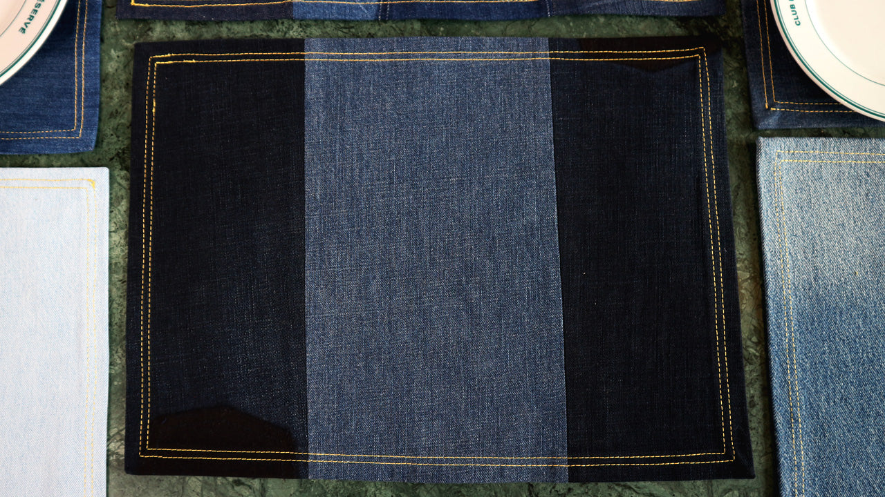 PLACEMAT - DENIM UPCYCLED #26