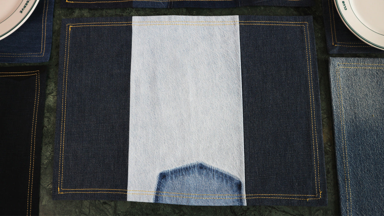 PLACEMAT - DENIM UPCYCLED #27