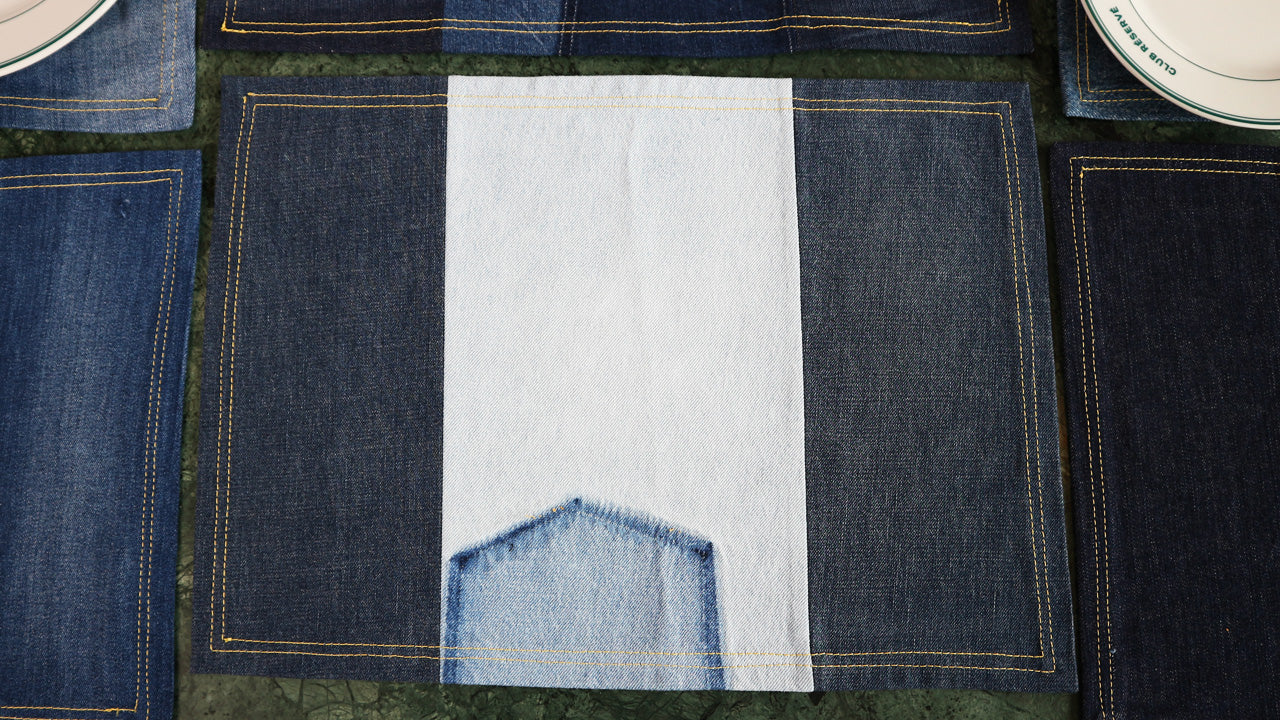 PLACEMAT - DENIM UPCYCLED #3