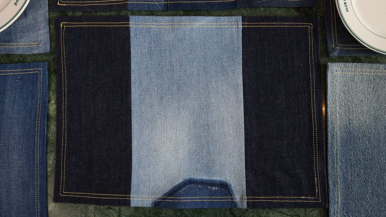 PLACEMAT - DENIM UPCYCLED #4