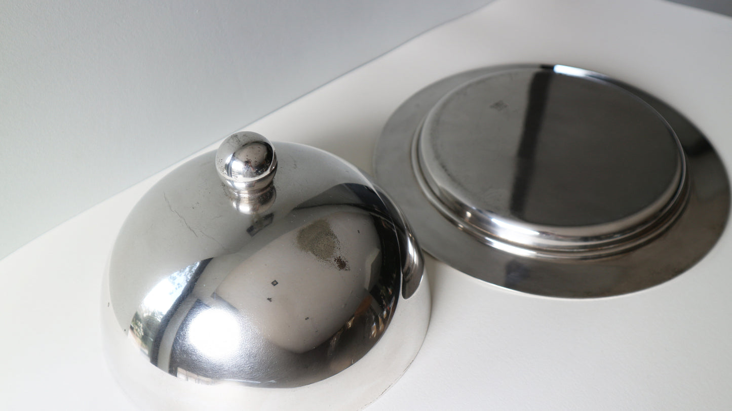 VINTAGE Silver plated Cheese Dome
