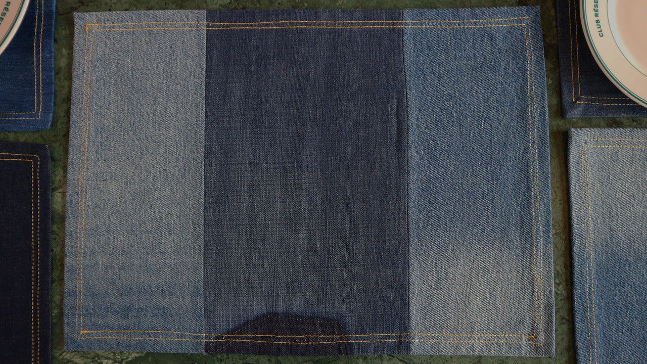 PLACEMAT - DENIM UPCYCLED #6