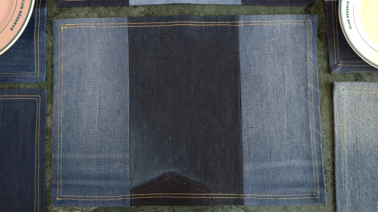 PLACEMAT - DENIM UPCYCLED #9