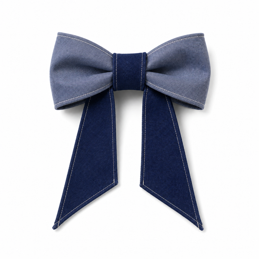 NAPKIN RING BOW - LIGHT BLUE
