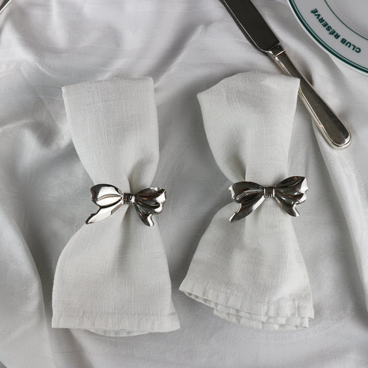 VINTAGE bow napkin rings